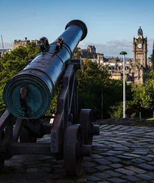Cannon in Calton Hill